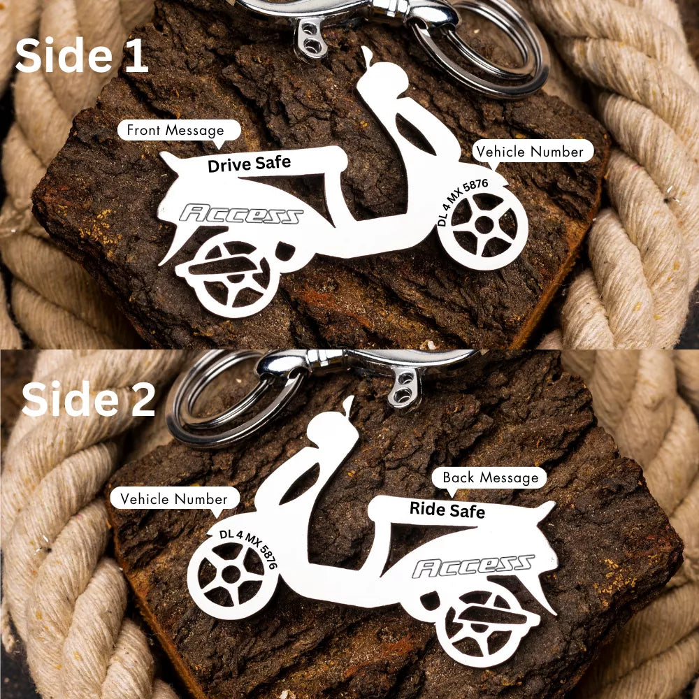 Custom bike number plate keychain for Svartpilen 401