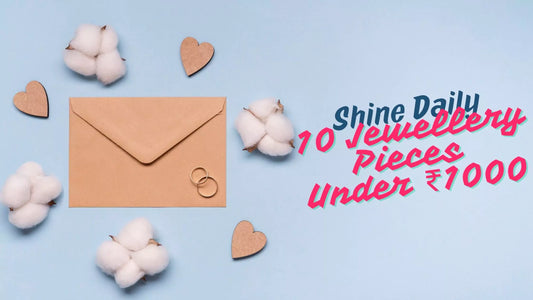 Banner image showcasing affordable everyday jewellery pieces under ₹1000 from AMPKRAFTS
