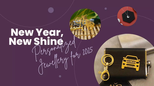 Personalised silver necklace and bracelet from Ampkrafts – New Year 2025 jewellery collection for fresh beginnings and gifting