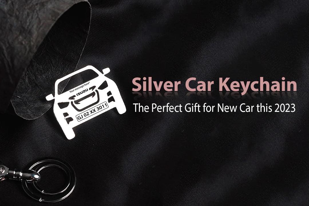 Personalized Silver Car Keychain: The Perfect Gift for New Car this 2023 - Ampkrafts