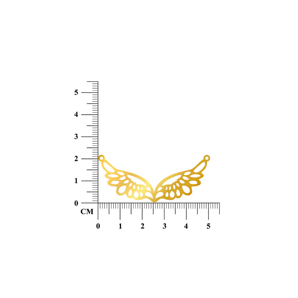 Angel Wings Pendant – Symbolic Jewelry of Hope in Gold Finish