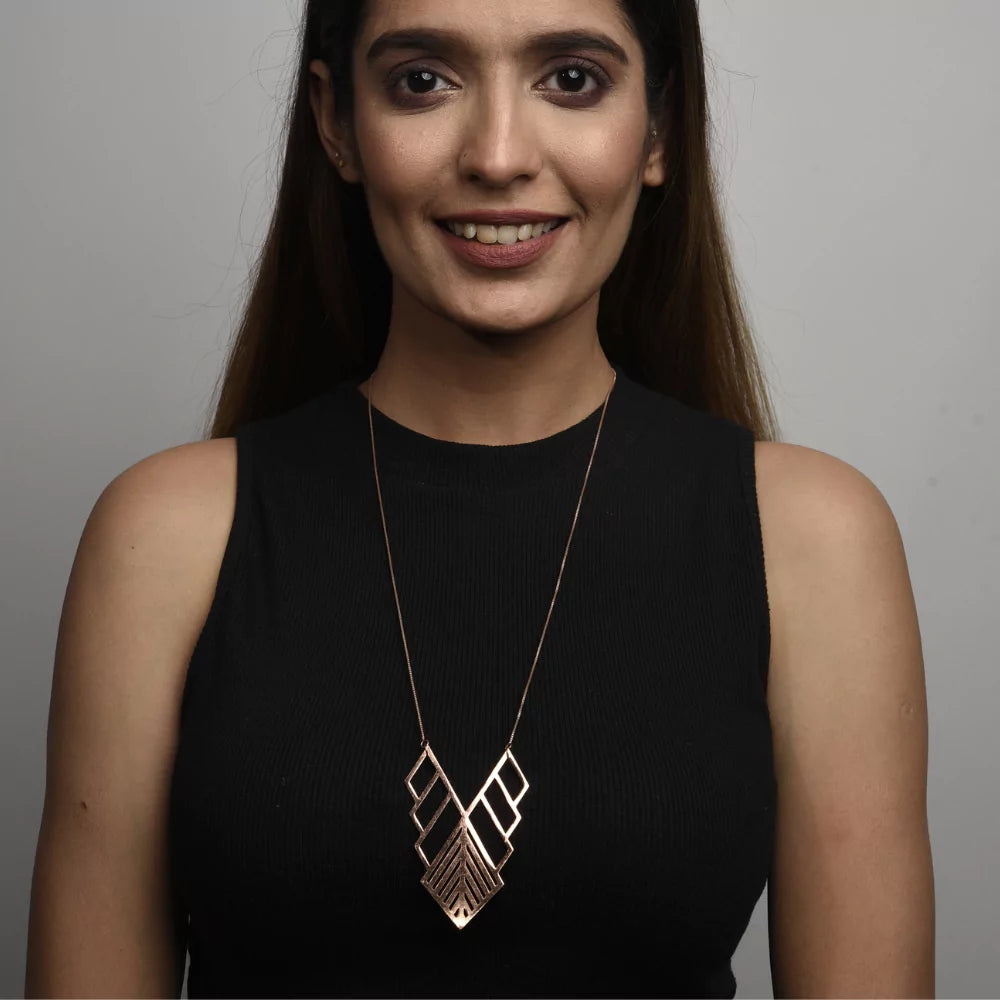 Flowstone Ascent Pendant Necklace - Unique Natural Stone Jewelry for Women