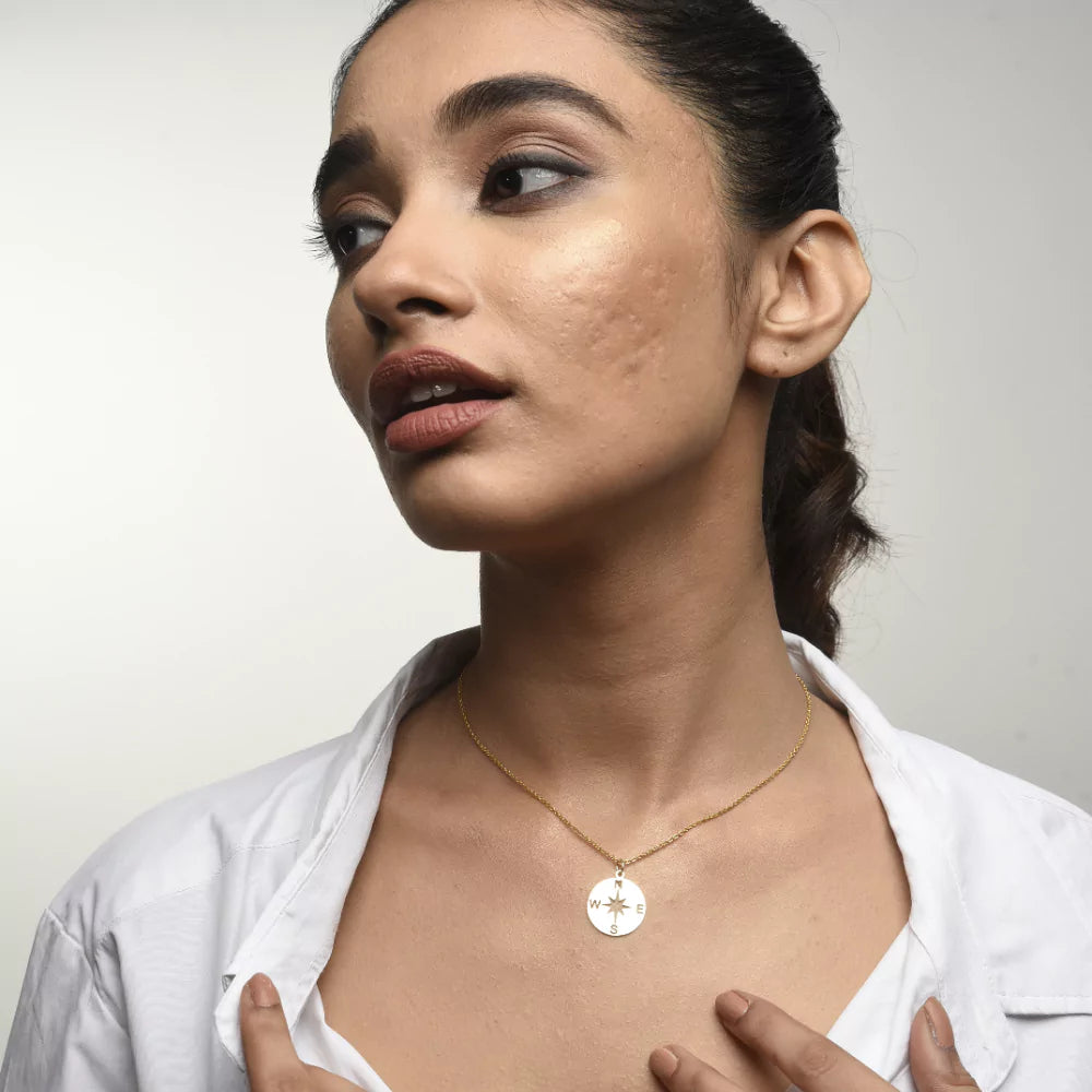 Compass Pendant Necklace - Timeless Navigation-Inspired Jewelry for Women
