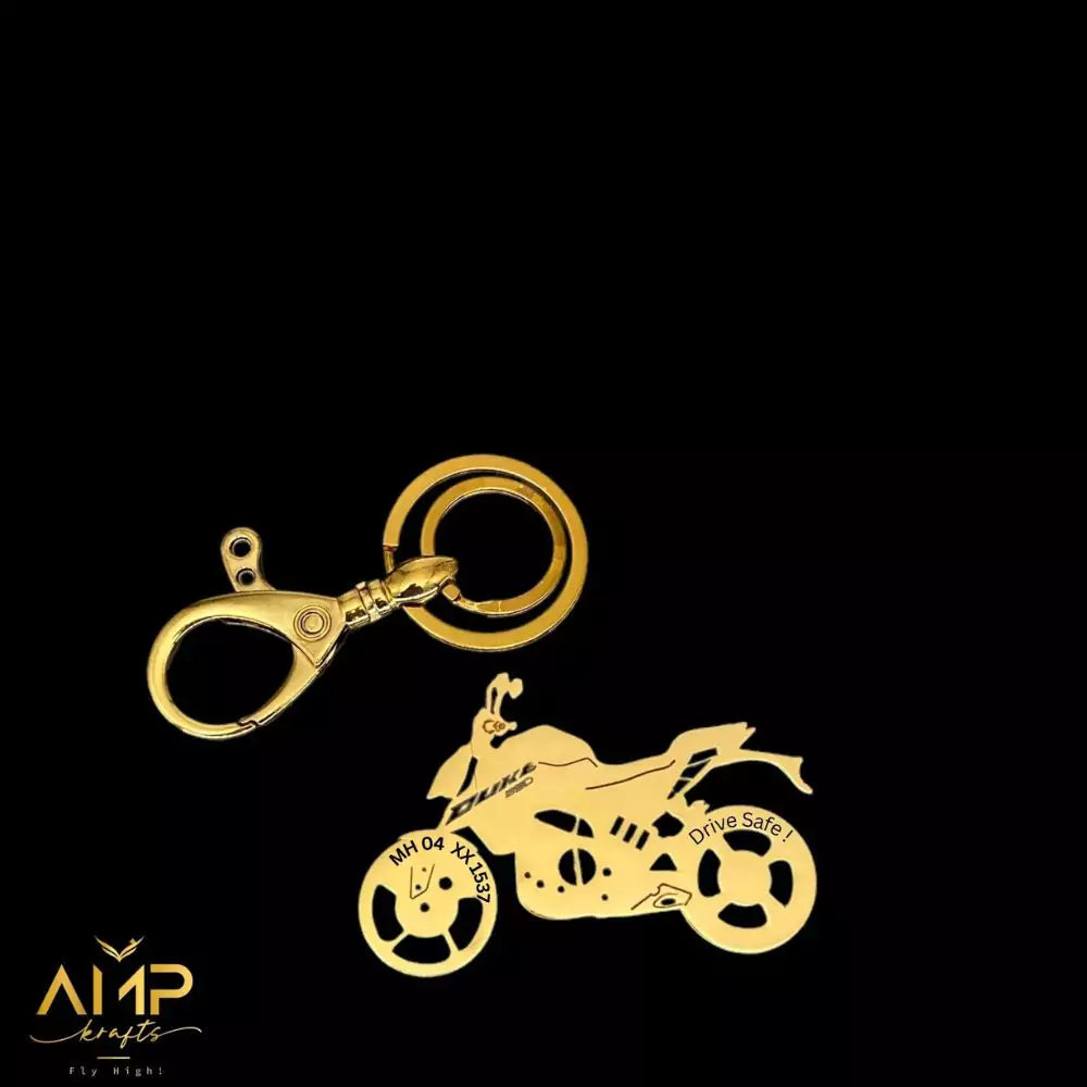 Custom name KTM Duke keyring for riders