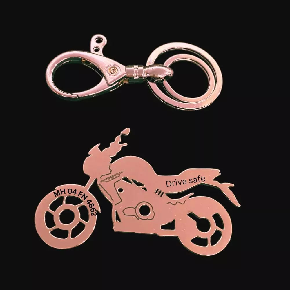 Engraved Benelli TNT 300 keychain, durable stainless steel, stylish accessory for motorcycle enthusiasts
