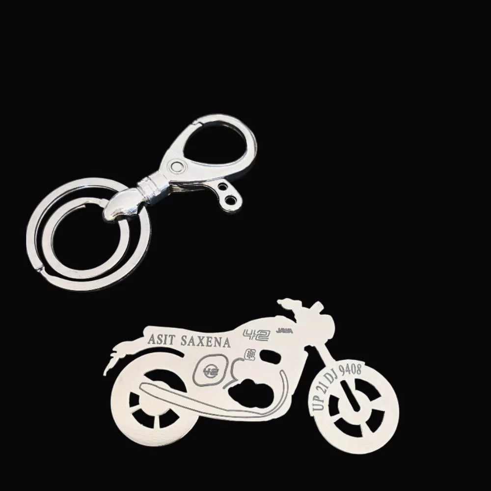 Jawa 42 FJ brass keychain gold finish