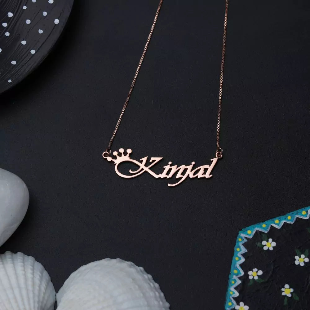Crowned Name Pendant