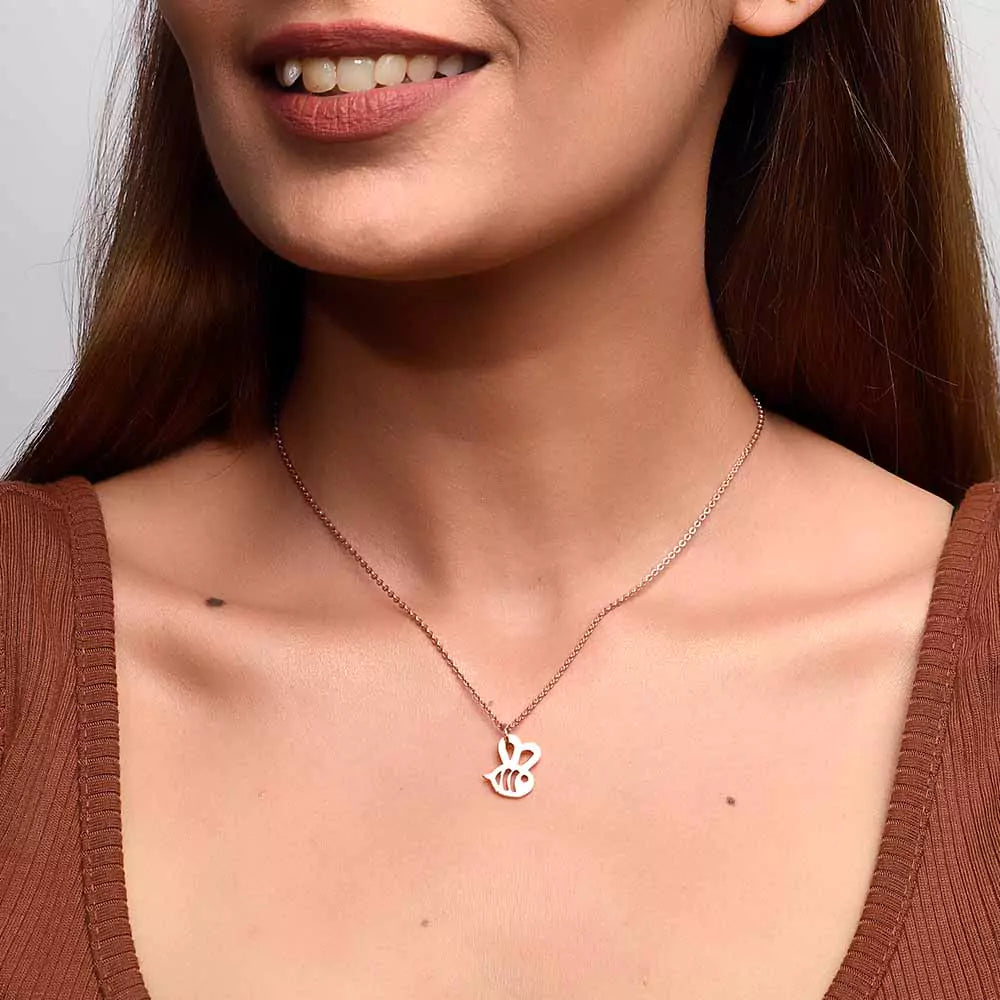 Bumble Bee Pendant Necklace - Nature-Inspired Symbolic Jewelry for Women