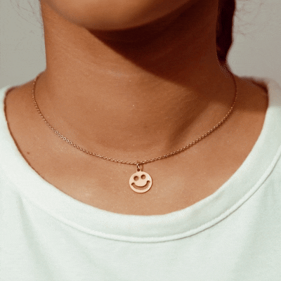 Smiley face Pendant Necklace