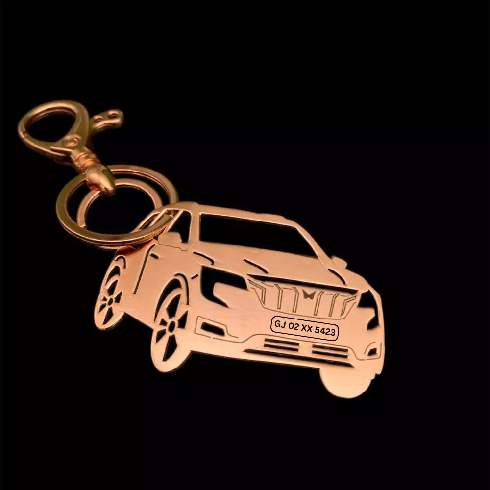 Stylish Mahindra XUV 700 keychain with a modern look