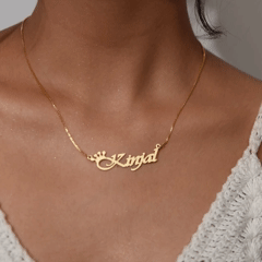 Crowned Name Pendant