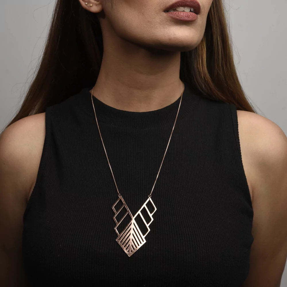 Flowstone Ascent Pendant Necklace - Unique Natural Stone Jewelry for Women