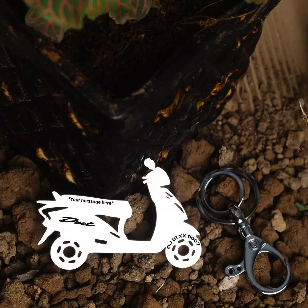 Premium Hero Duet keychain for scooter lovers