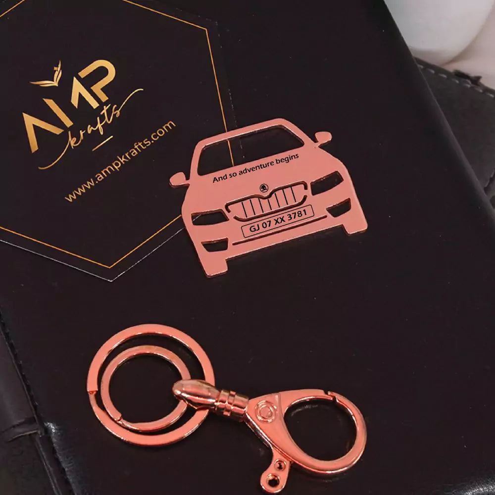 Octavia car key accessory, subtle way to say drive safe