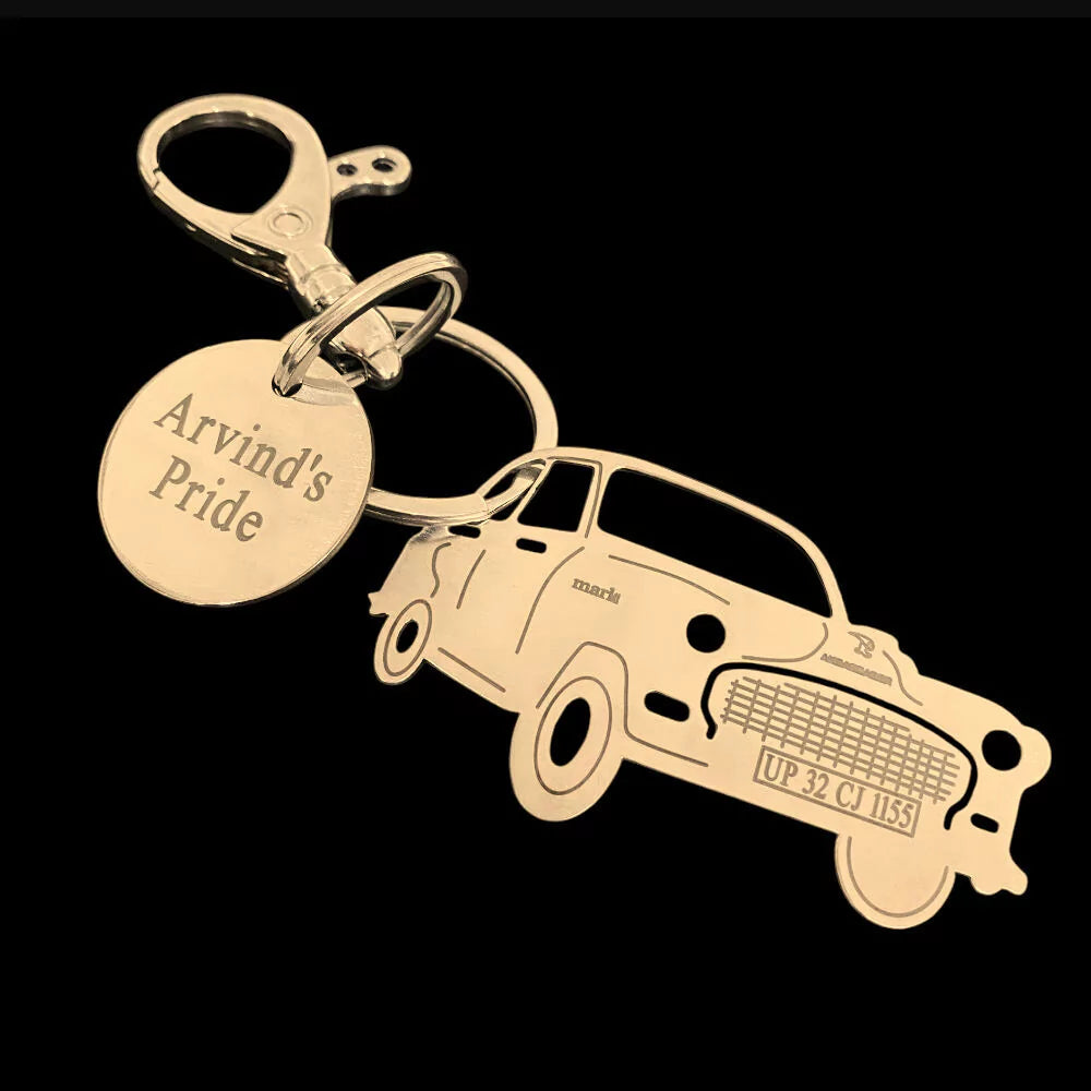 Retro Ambassador Mark II keychain gift for best friend, memory keepsake