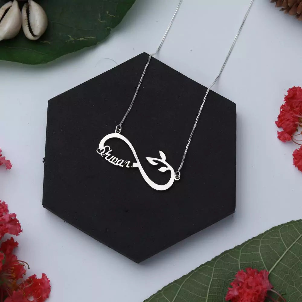 Infinite growth Custom name Pendant