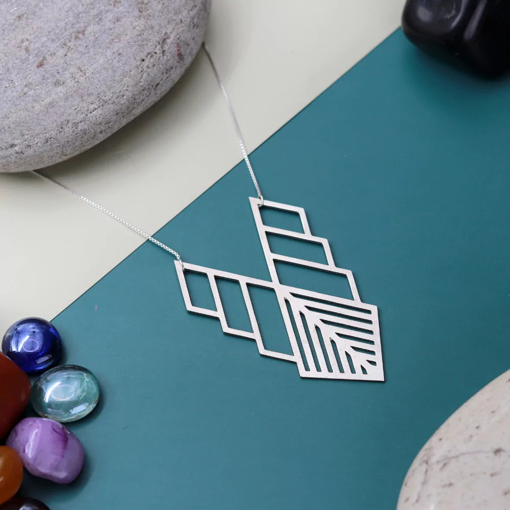 Flowstone Ascent Pendant Necklace - Unique Natural Stone Jewelry for Women