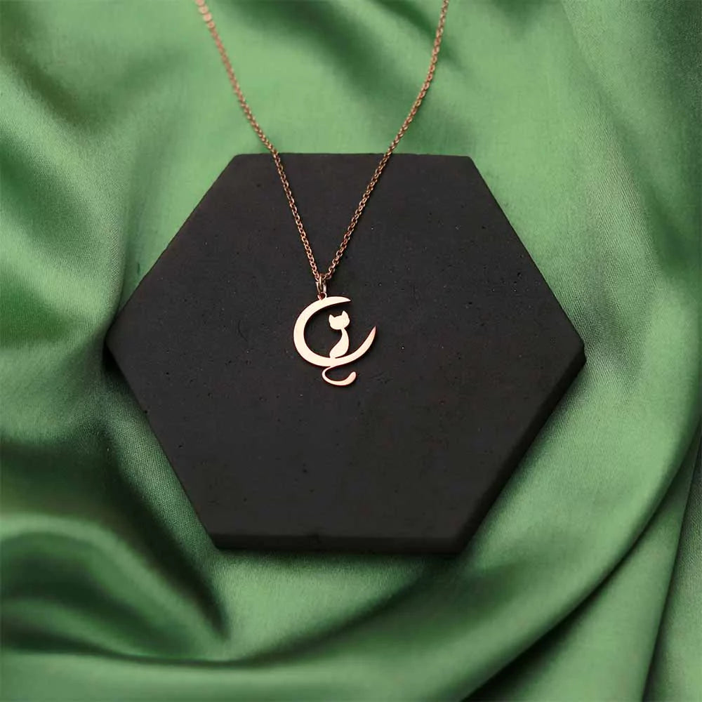 Moonlit Night Pendant Necklace - Elegant Celestial-Inspired Jewelry for Women