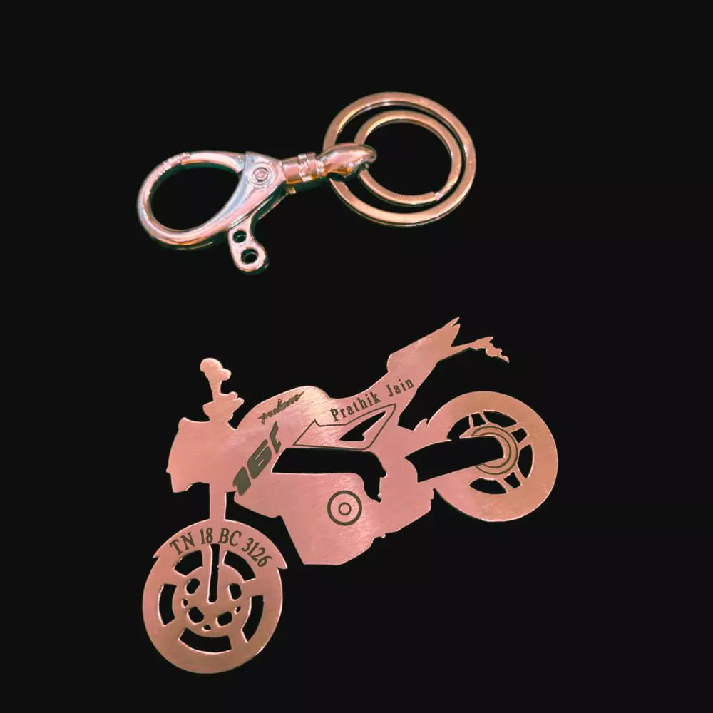 Pulsar NS160 bike keychain stainless steel premium finish