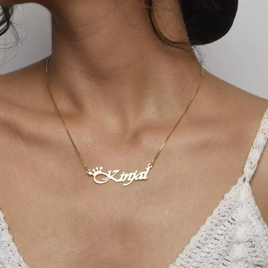 Crowned Name Pendant