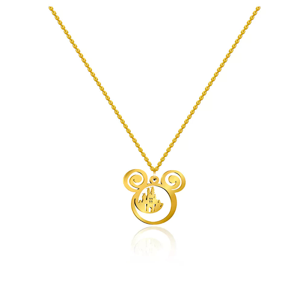 Disney Magic Pendant Necklace – Enchanting Jewelry for Disney Lovers in Silver Finish