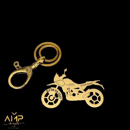 Himalayan 400 custom engraved bike keyring for riders