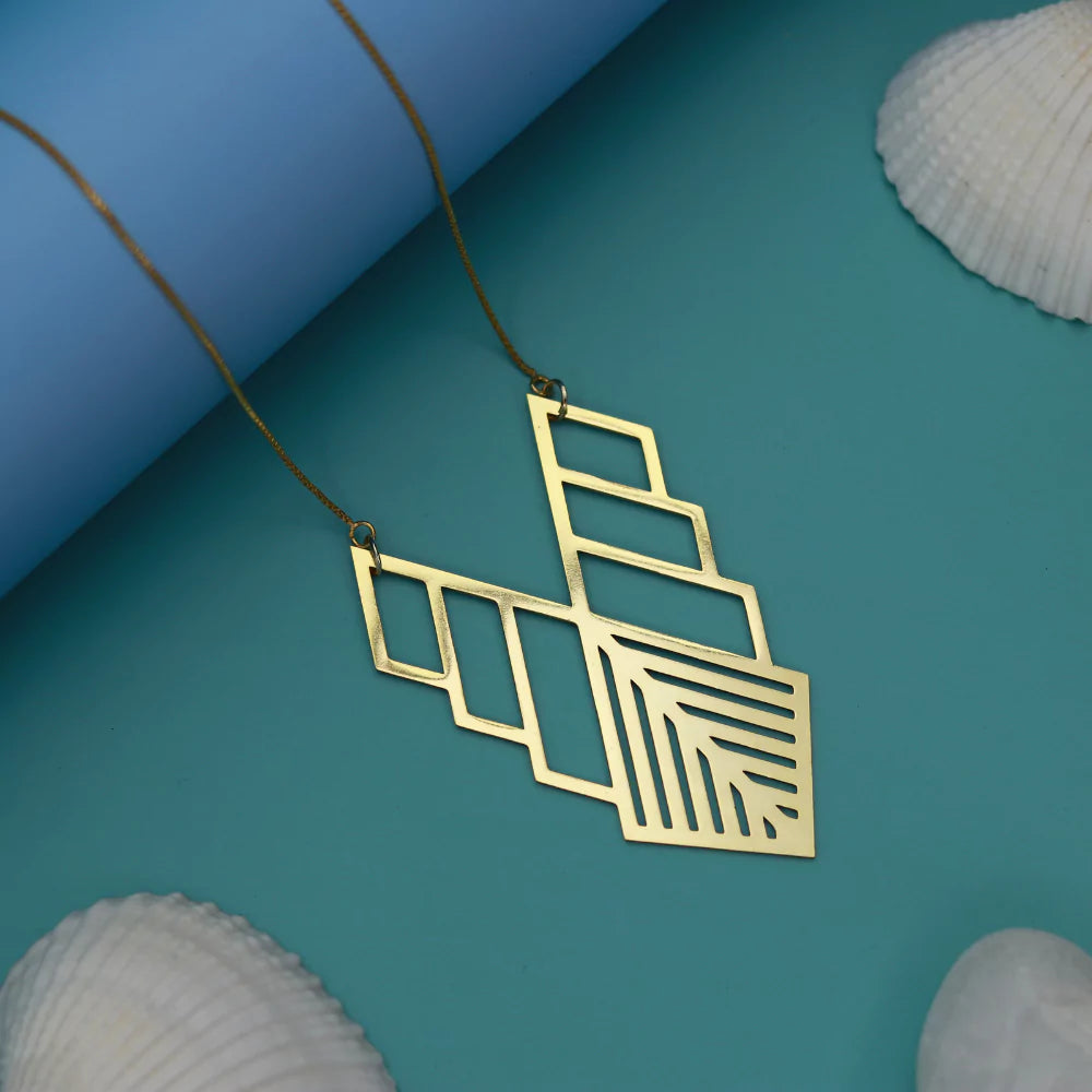 Flowstone Ascent Pendant Necklace - Unique Natural Stone Jewelry for Women