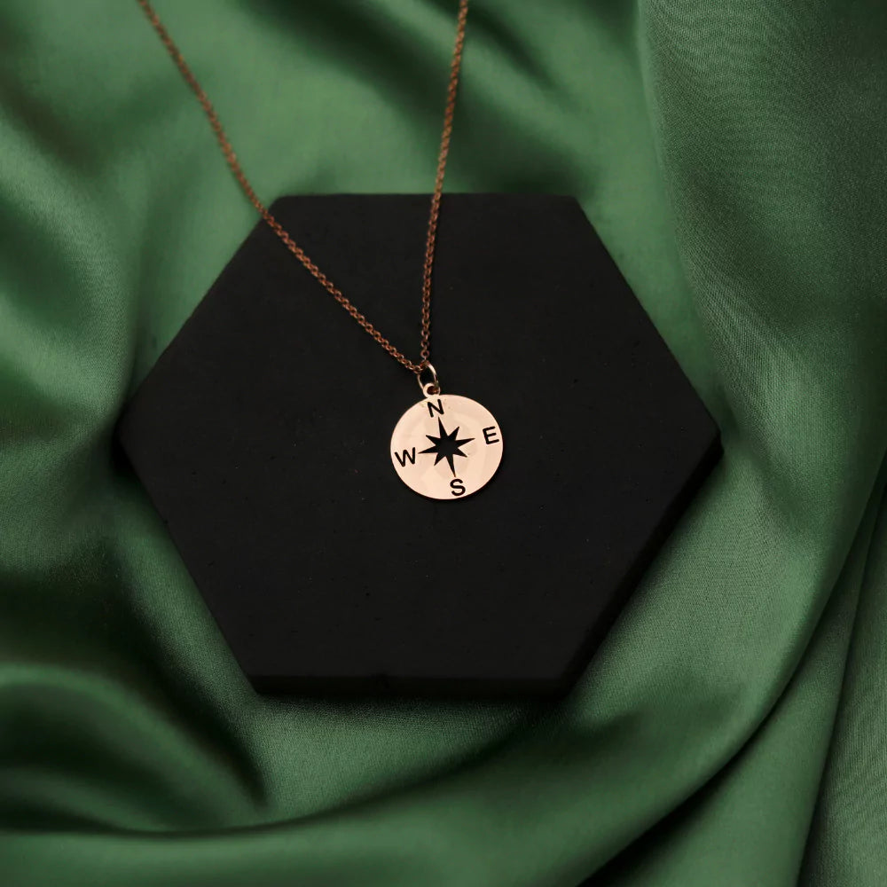 Compass Pendant Necklace - Timeless Navigation-Inspired Jewelry for Women