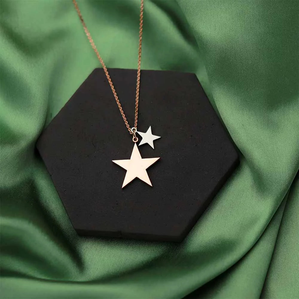 Starlight Pendant Necklace - Elegant Celestial-Inspired Jewelry for Women