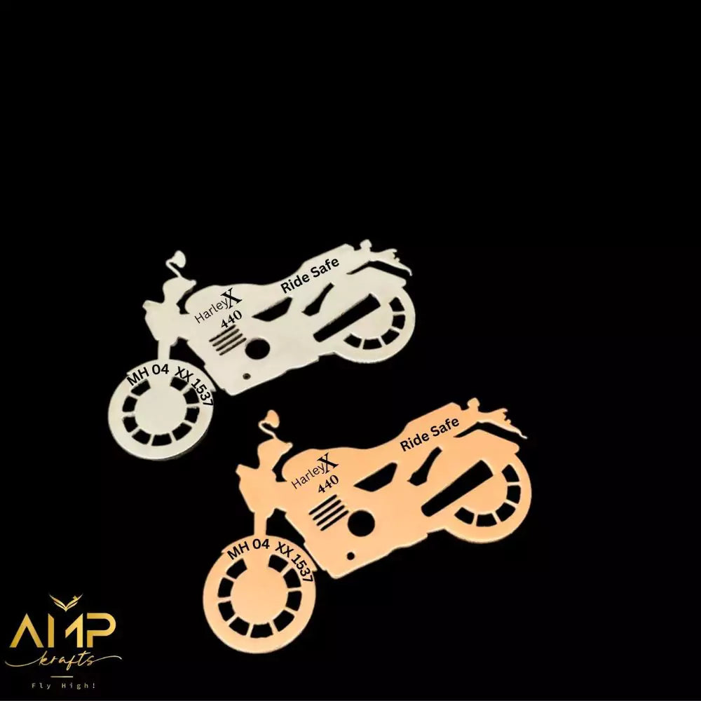 Harley 440X bike keychain stainless steel premium finish