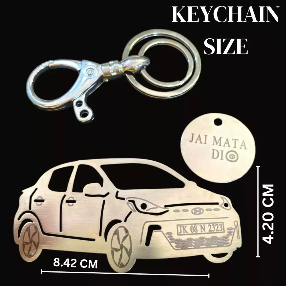 New car celebration gift, Hyundai Aura personalized keychain for loved ones