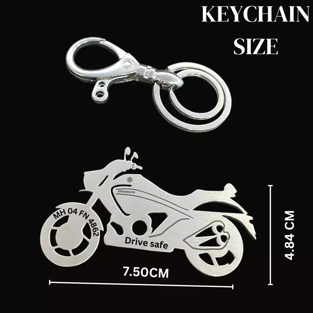 Suzuki Intruder 150 personalized metal keychain