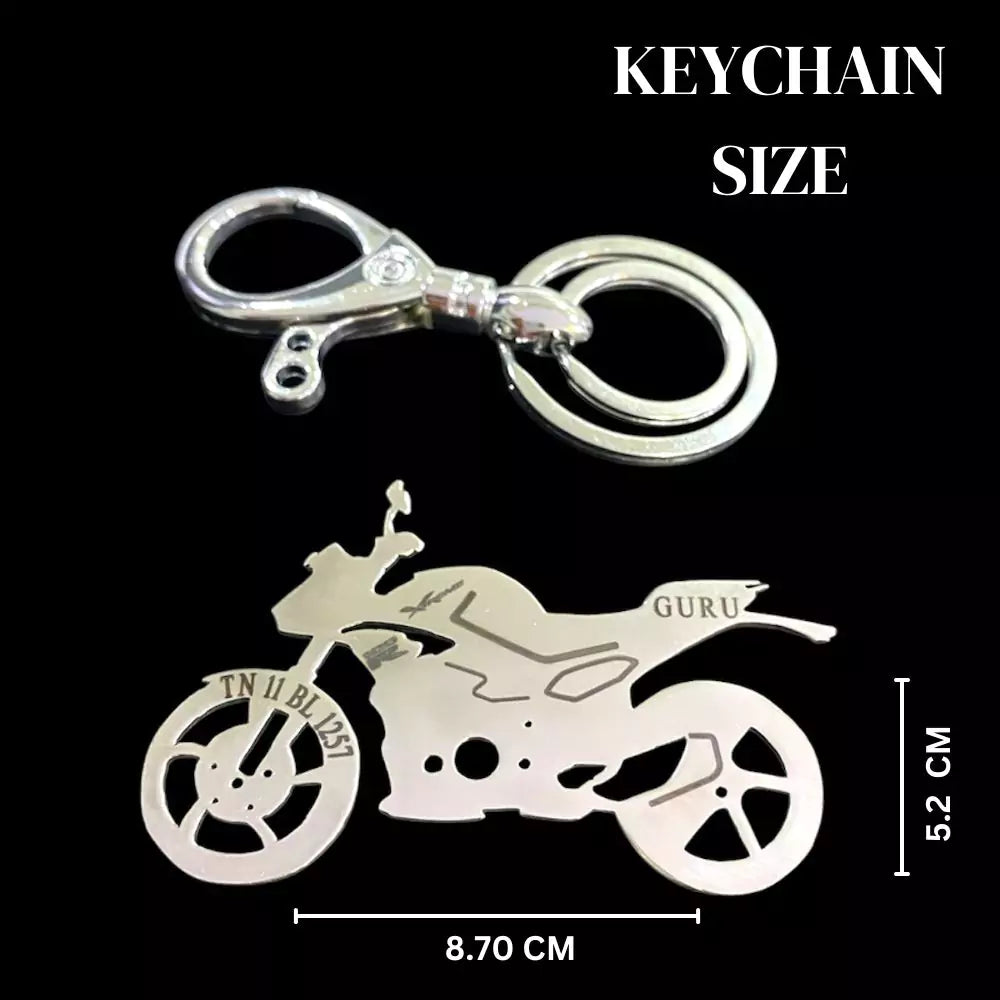 Hero Xtreme 125 personalized metal keychain with engraving