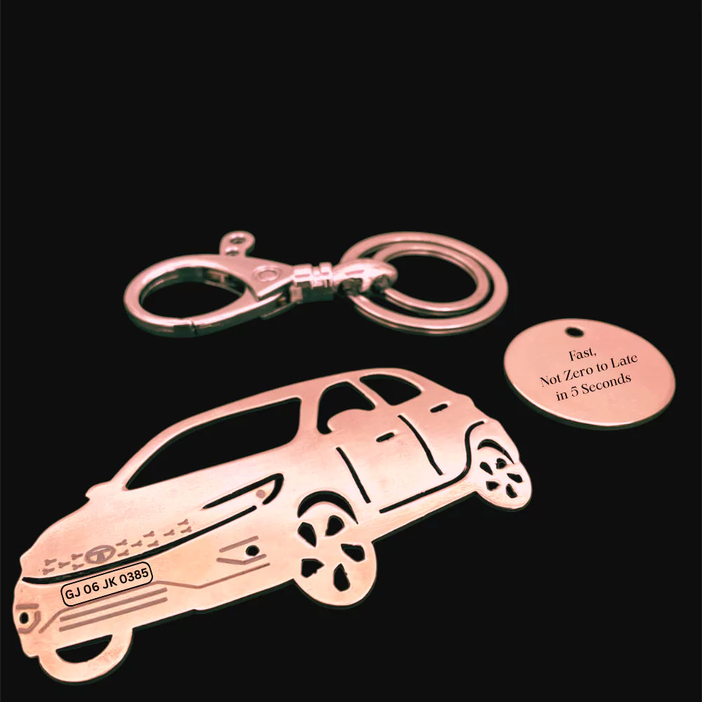 Birthday surprise for him or her, Tata Tiago personalized keychain