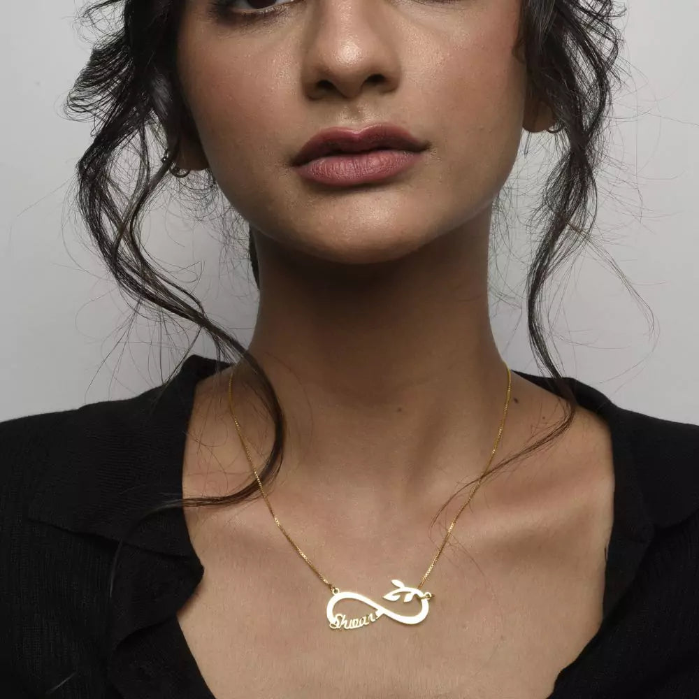 Infinite growth Custom name Pendant