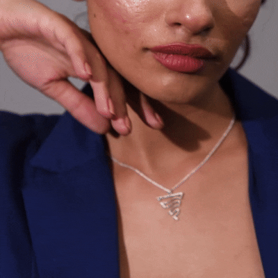 Pyramid Pendant Necklace