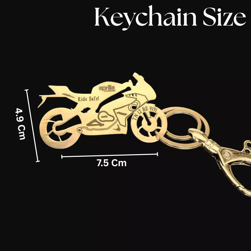 couple biker gift keychain