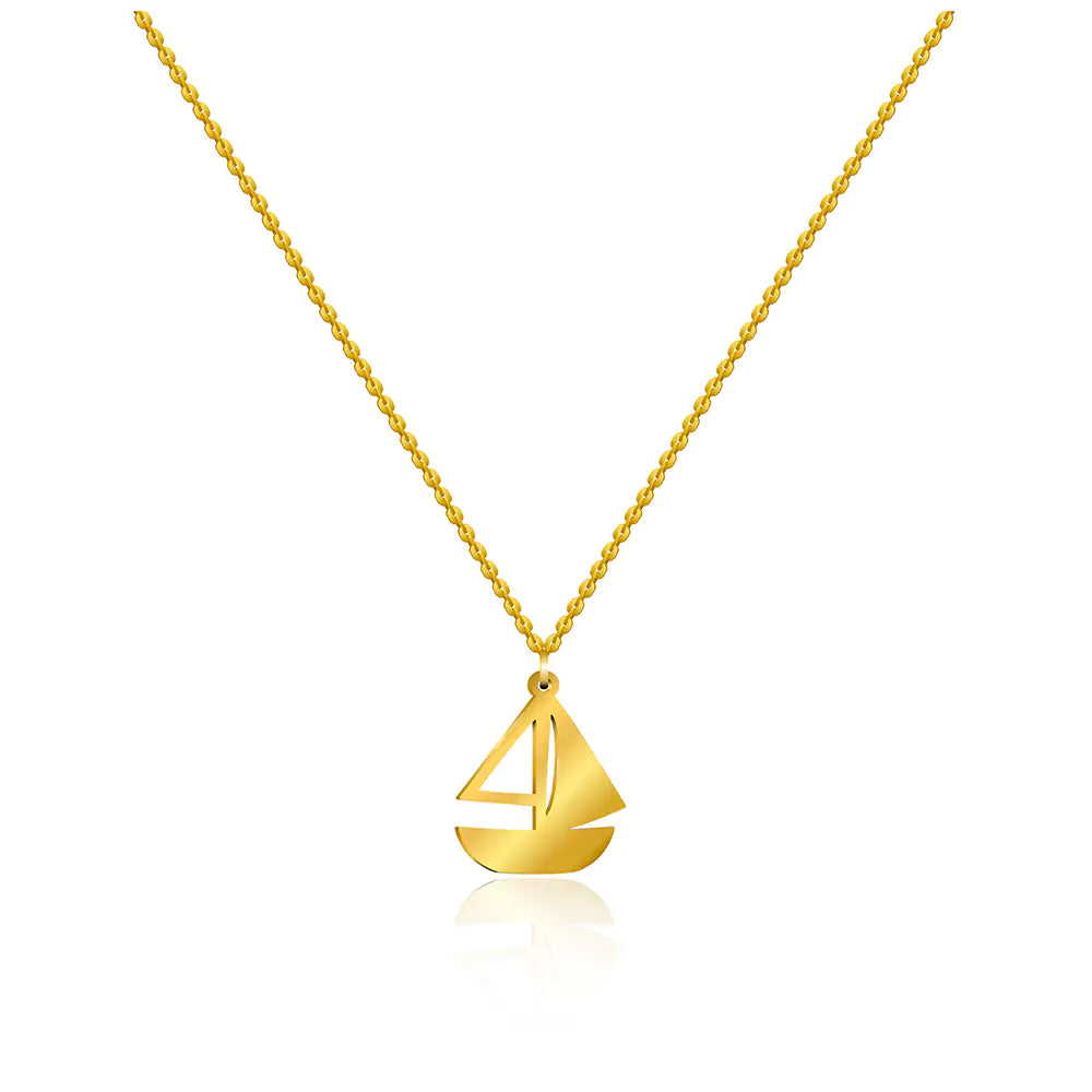 Sailboat Pendant – Nautical Jewelry for Ocean Enthusiasts in Silver Finish