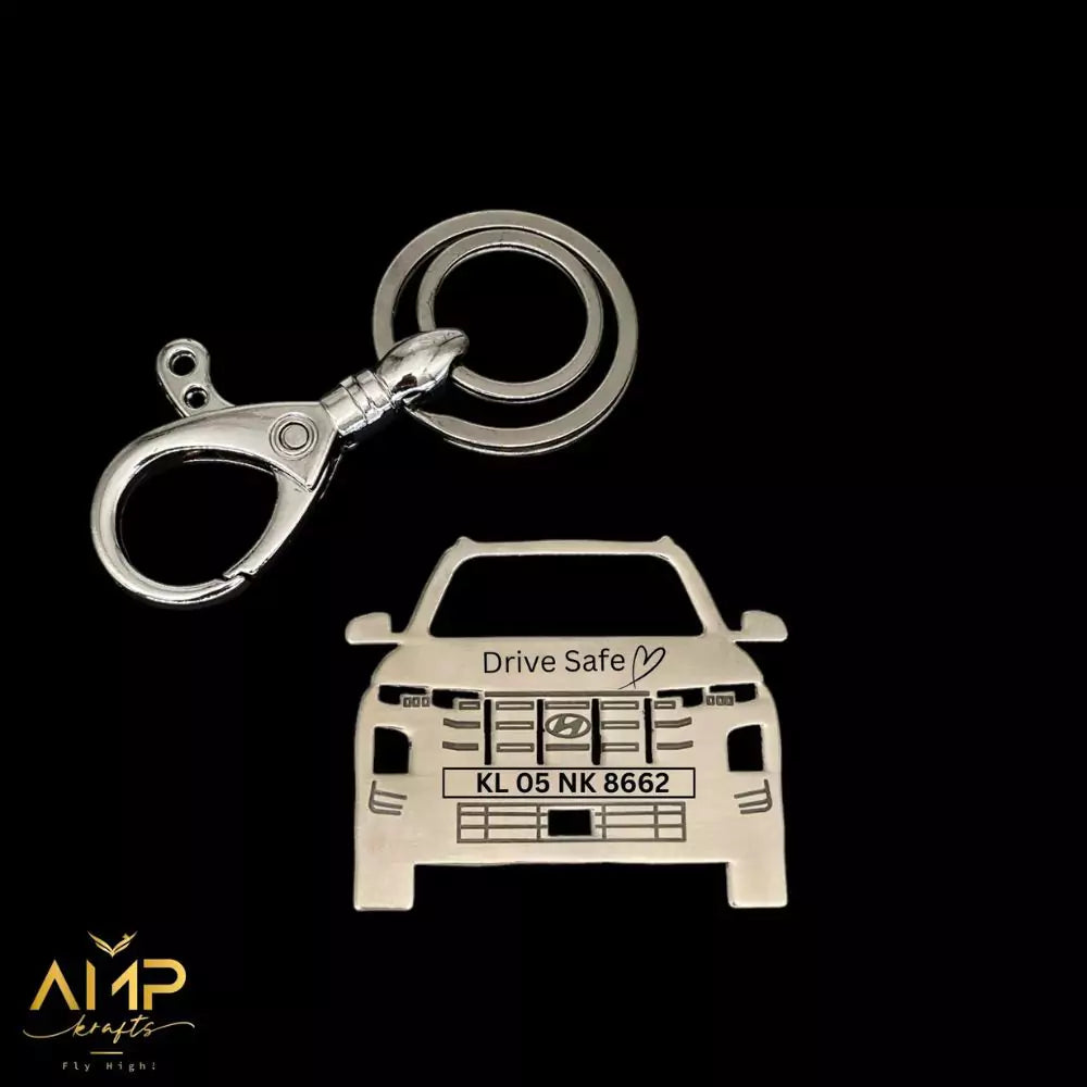 Hyundai Creta Facelift 2024 Personalized Keychain