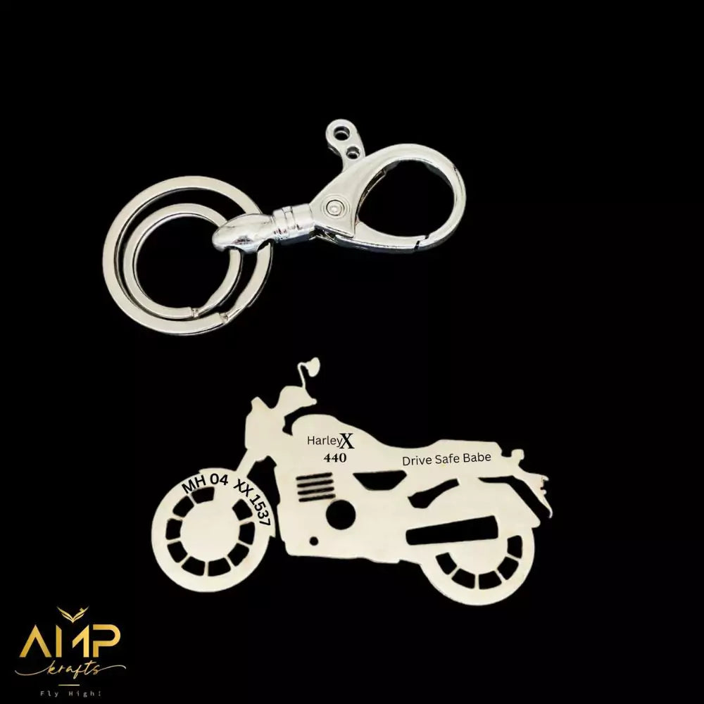 Harley-Davidson 440X personalized metal keychain custom engraving