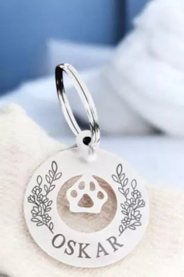 Paw Print Perfection Dog Collar Tag