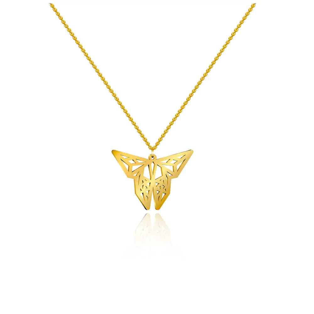 Geometric Butterfly Pendant – Stylish Nature-Inspired Jewelry