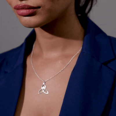 Trinity Symbol Pendant Necklace