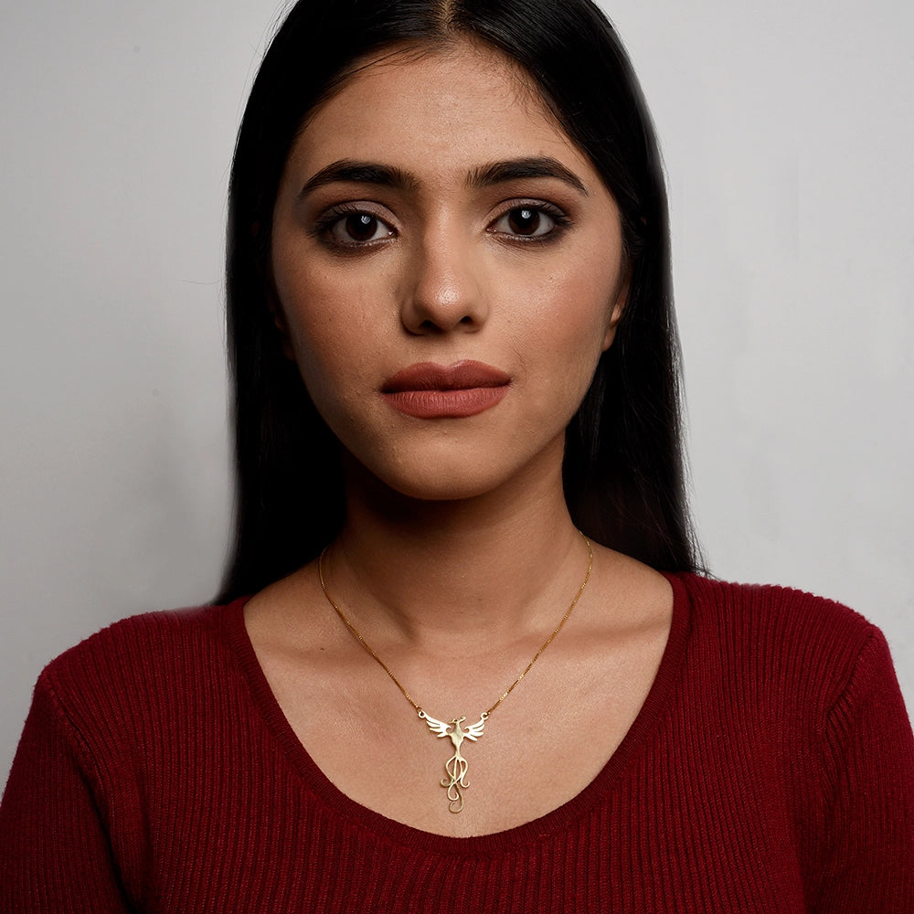 Phoenix Necklace - Symbol of Rebirth & Elegance | Premium Crystal Pendant Jewelry 