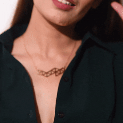 Geometric Statement Sparkle Necklace