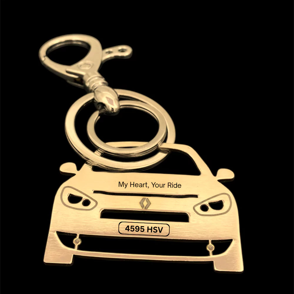 Stainless steel keychain for Renault Fluence car lovers