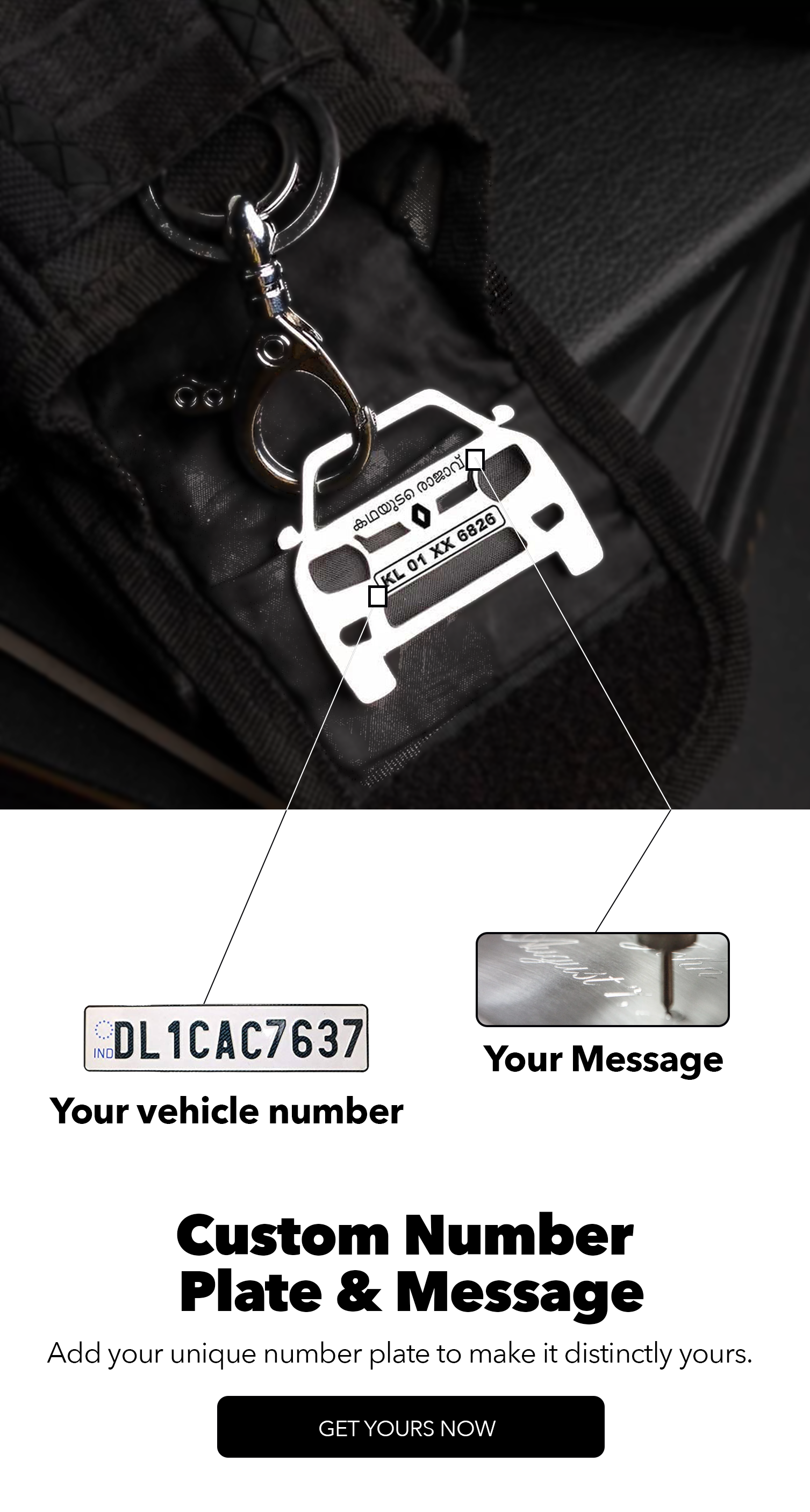 Customized Car Keychain - Thar Keychain
