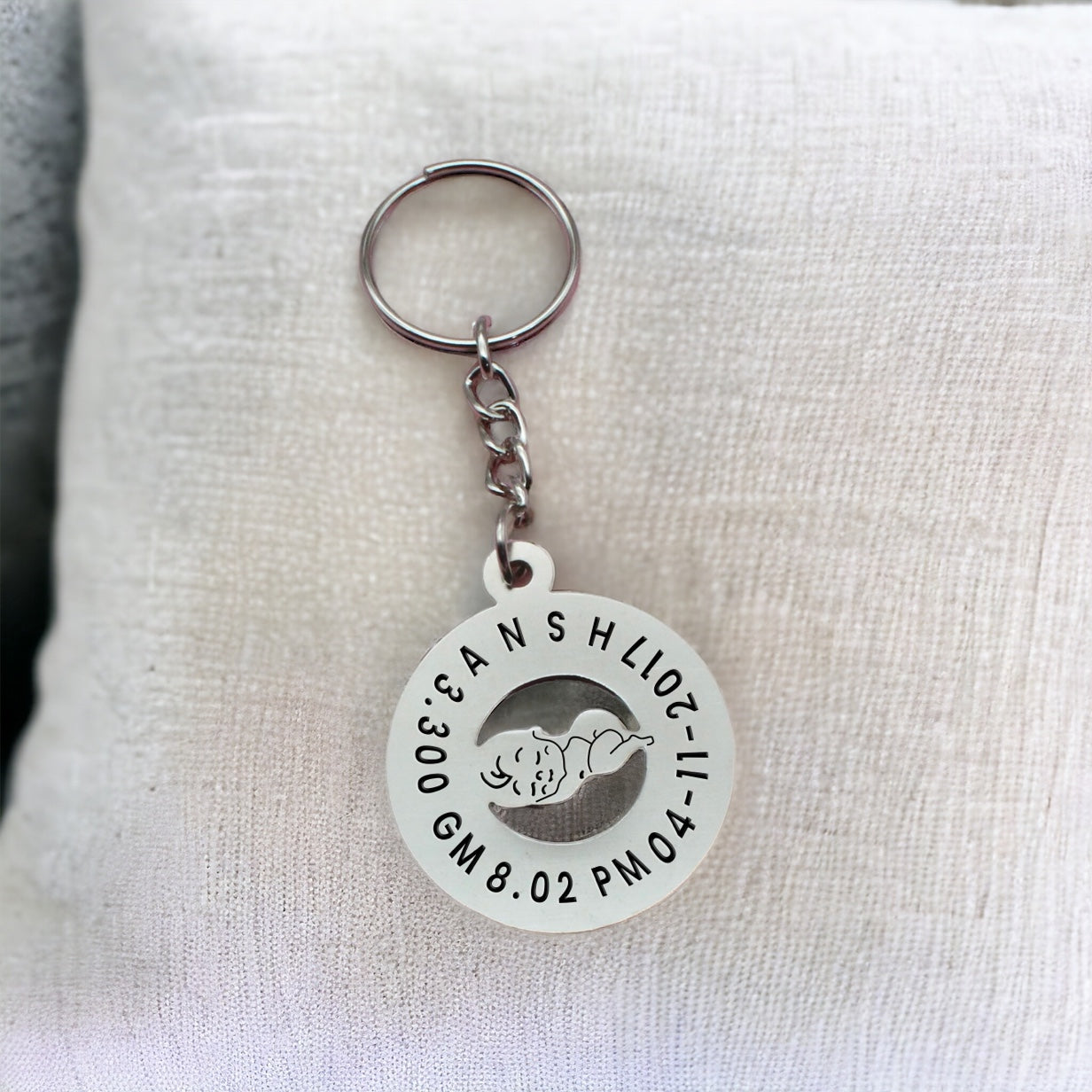 Engrave Me Baby Memories Keychains