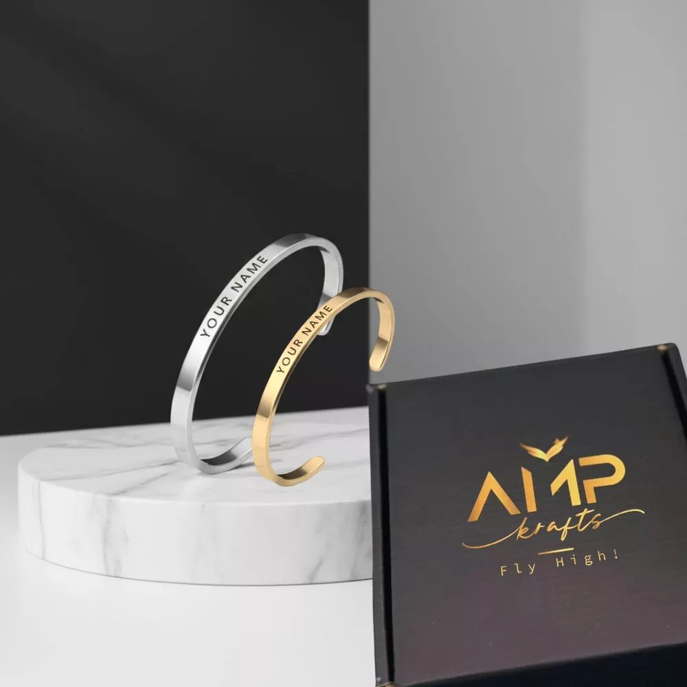 Personalized couple bracelet set gift for him and her