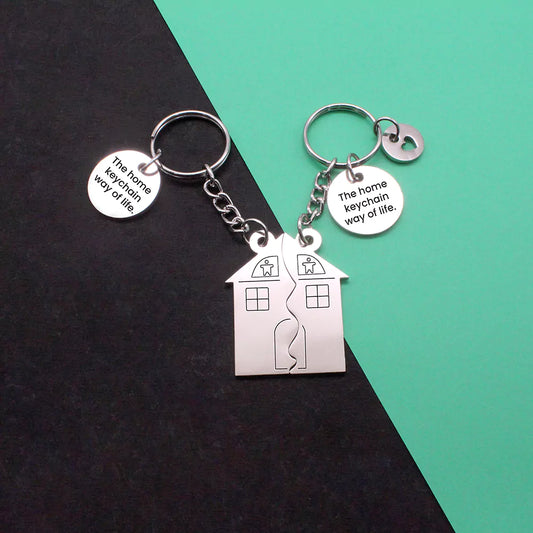 Couples House Keychains